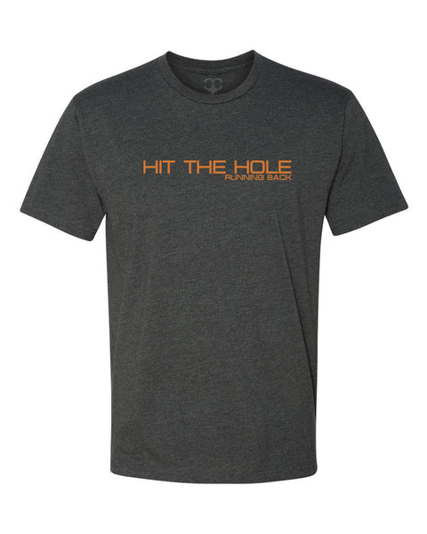 American Football Running Back Hit The Hole T-Shirt - Sports Specific Tshirts, LLC